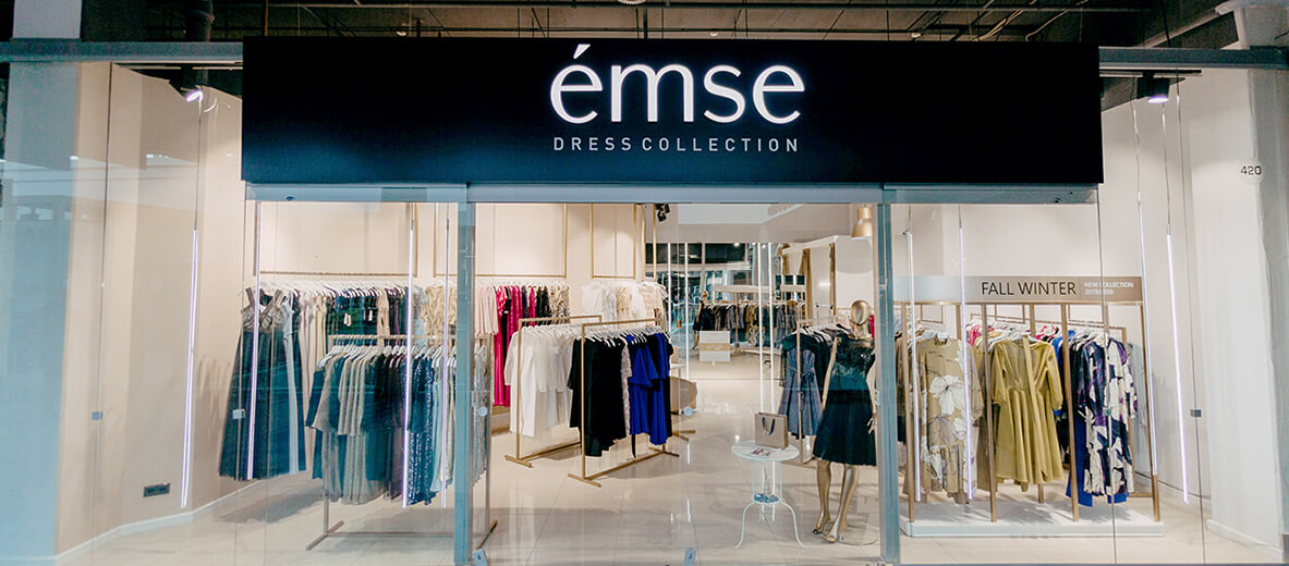 Магазин émse dress collection. Минск, ТЦ «Замок»