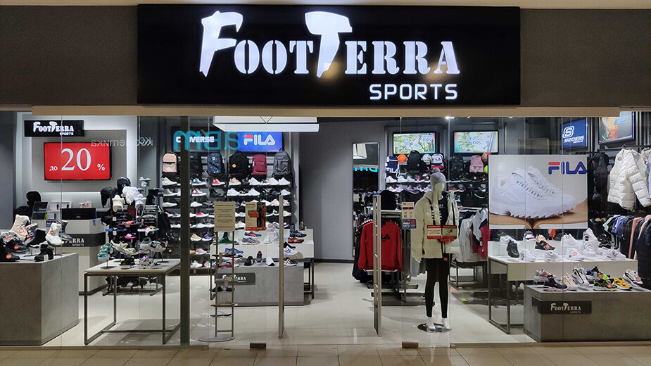 Магазин FootTerra sports. Минск, ТЦ «Замок»